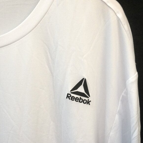 Reebok Stark White Classic Delta Core Short Sleeve Athletic Tee Men’s 3XL - Picture 3 of 7